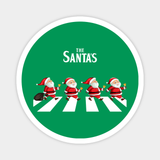 Santa Abbey Road Parody Christmas Magnet